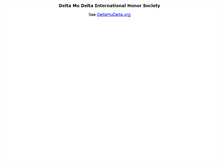 Tablet Screenshot of deltamudelta.com